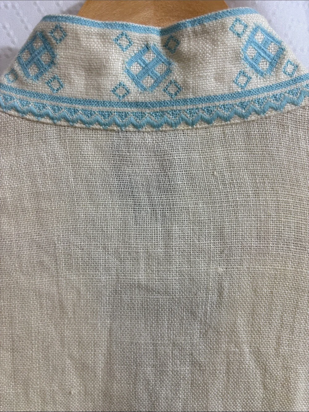 Tory Burch Linen Embroidery Embroidered Tunic Mini Dress Linen Boho 12